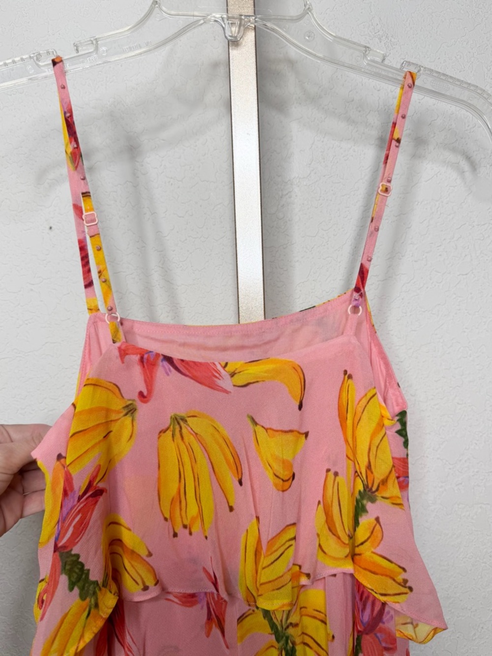 FARM Rio Banana Taste Irregular Tiered Midi Dress XS NWT - Picture 8 of 12